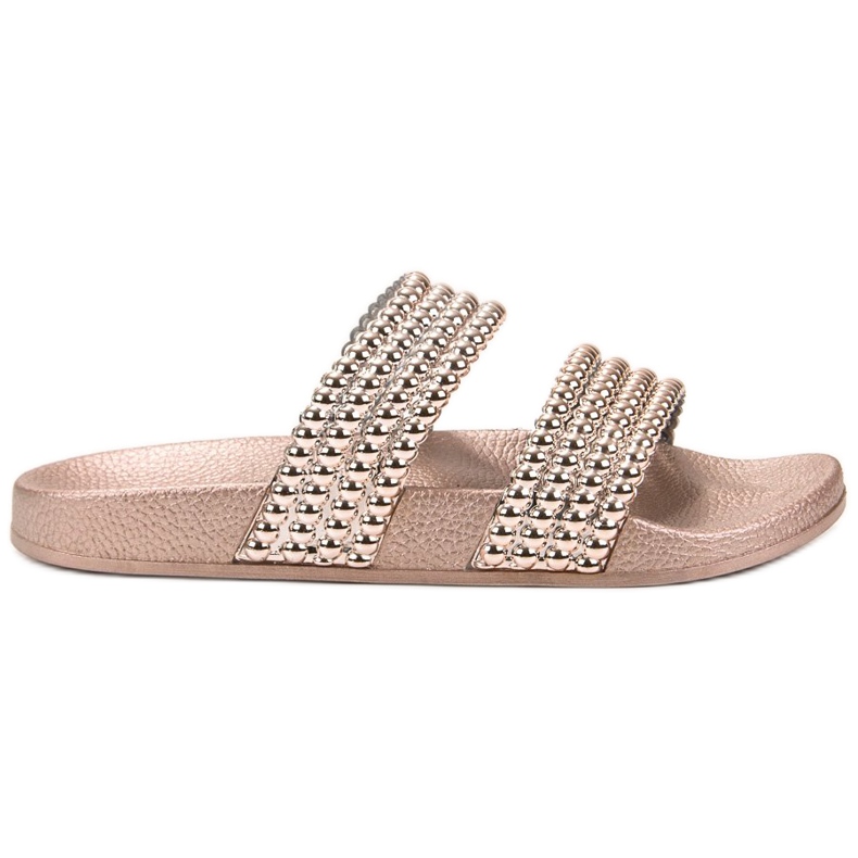 Bello Star Chinelos com miçangas amarelo