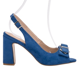 SHELOVET Sandálias em um bar azul SHELOVET Sandálias em um bar azul