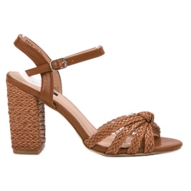 Sandálias trançadas VICES castanho Sandálias trançadas VICES castanho