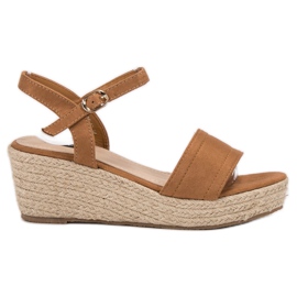 Vices Sandálias na plataforma castanho