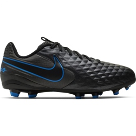 Sapatos de futebol Nike Tiempo Legend 8 Academia FG / MG Jr AT5732 004 preto preto