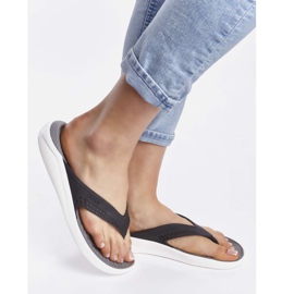 Crocs Flip Literide 05M Fumo Negro multicolorido