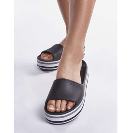 Crocs Plataforma Cb Bld Cor Slide 001 Preto