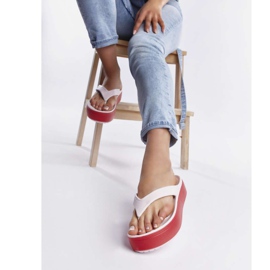 Crocs Plataforma Crocband Flip 6QB Barely Pink Pepper multicolorido