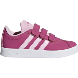 Sapatos cor-de-rosa Adidas Vl Court 2.0 Cmf C Jr F36394 Sapatos cor-de-rosa Adidas Vl Court 2.0 Cmf C Jr F36394