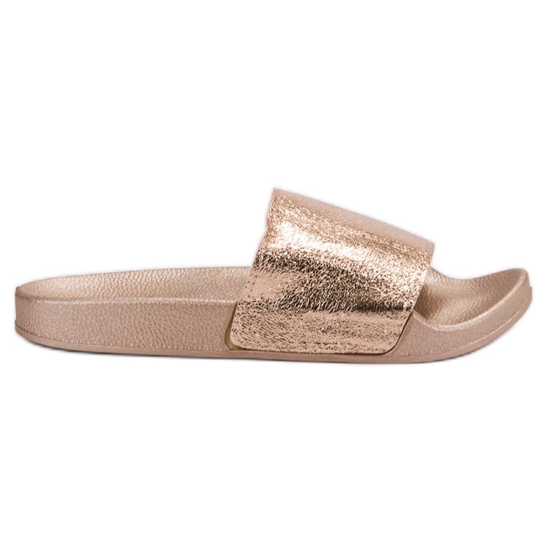 Small Swan Chinelos femininos casuais amarelo