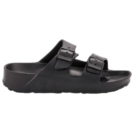 SHELOVET Chinelos leves com fivela preto