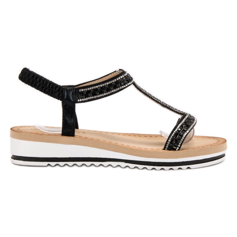 Bestelle Sandálias Slip-on On Wedge preto