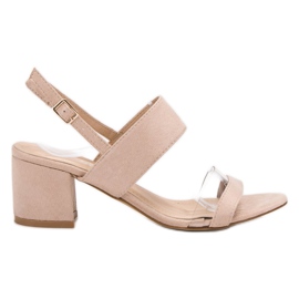 Bestelle Sandálias de camurça elegantes marrom