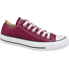 Sapatos Converse Chuck Taylor All Star Ox M9691C cor de vinho vermelho