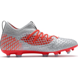Puma Future 4.3 Netfit Fg Ag M 105612 01 chuteiras multicolorido cinza