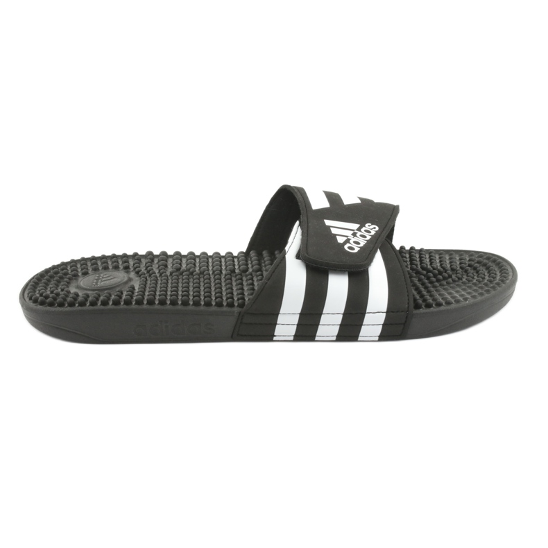 Chinelos de velcro Adidas Adissage M F35580 branco preto