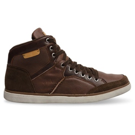 Tênis de cano alto XF117 Camel marrom
