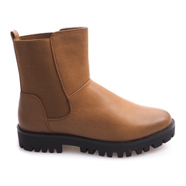 Botas quentes Botas Jodhpur com elástico 976-PA Camel marrom