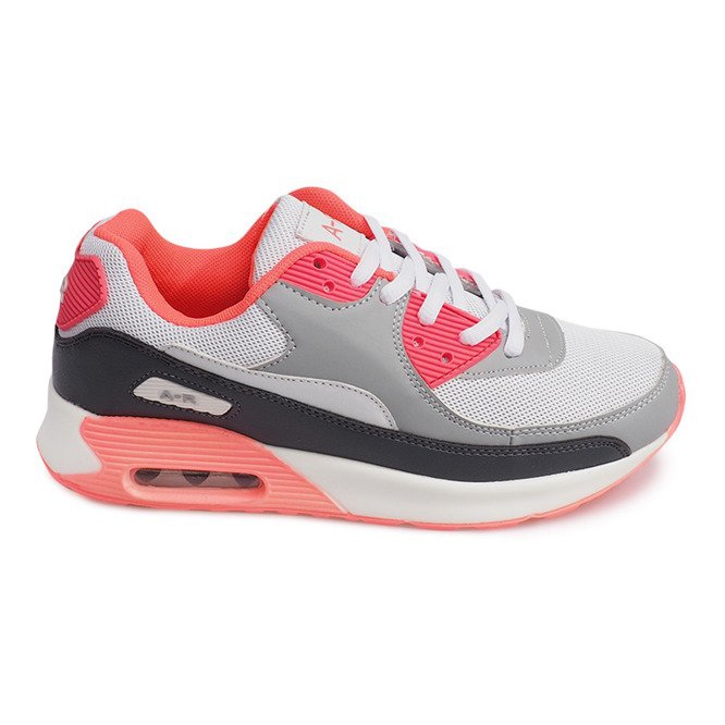 Tênis esportivos B306A-38 Branco preto cinza multicolorido