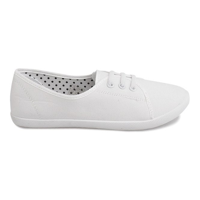 Sapatilhas amarradas em branco BE43 Sapatilhas amarradas em branco BE43