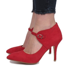 Botas vermelhas com salto Thérèse vermelho