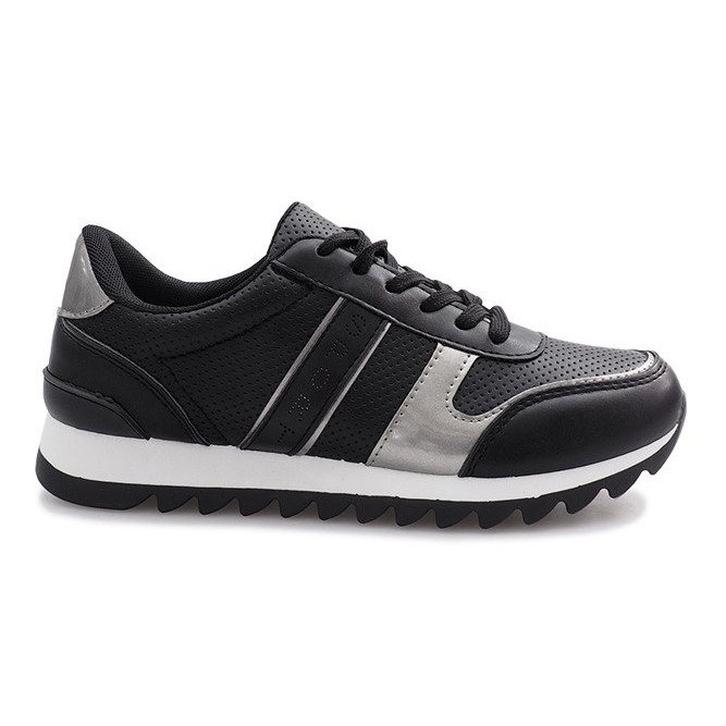 Tênis esportivos pretos noturnos