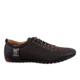 Sapatos masculinos marrons WF933-3 marrom