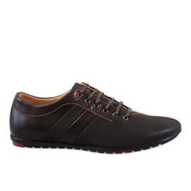 Sapatos masculinos marrons WF931-3 marrom