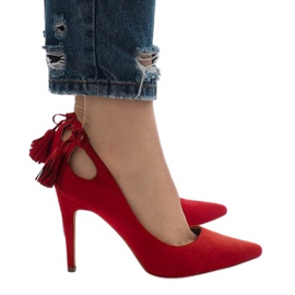 Salto de camurça vermelha D-10 vermelho