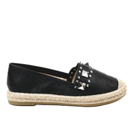 Alpercatas pretas com tachas LX-206 preto