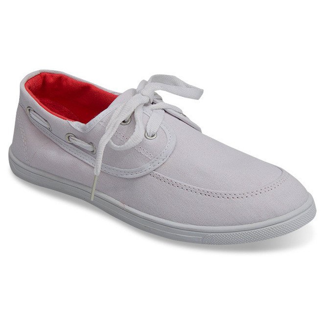 Tênis Mocassins De Tecido VB14 Branco