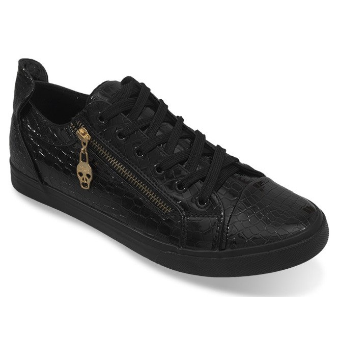 1508 Tênis Masculinos Negros preto