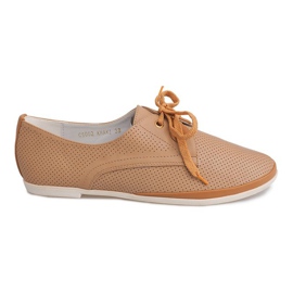Openwork Jazz Shoes CS002 Camel marrom
