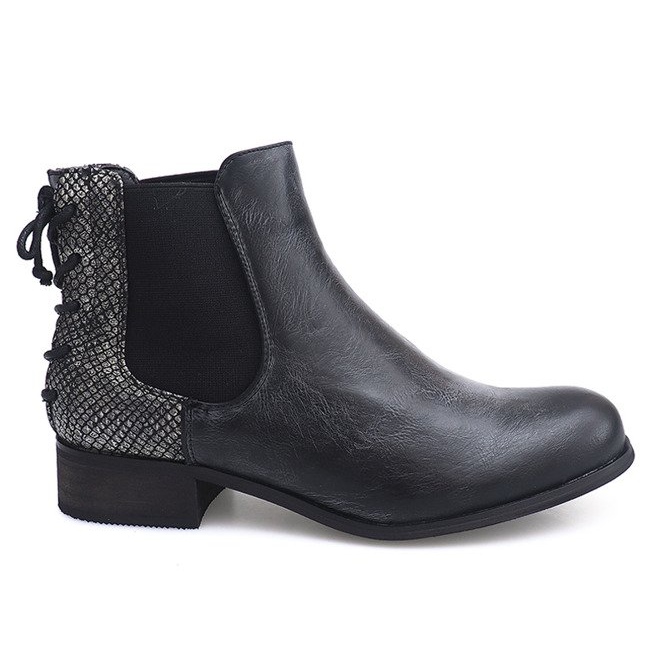 Botas Botas Jodhpur B150S-KB pretas preto