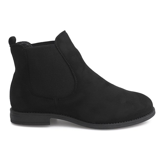 Botas de camurça botas Jodhpur B2814-KB pretas preto