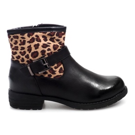 Botas W Panterke B769 Pretas marrom preto
