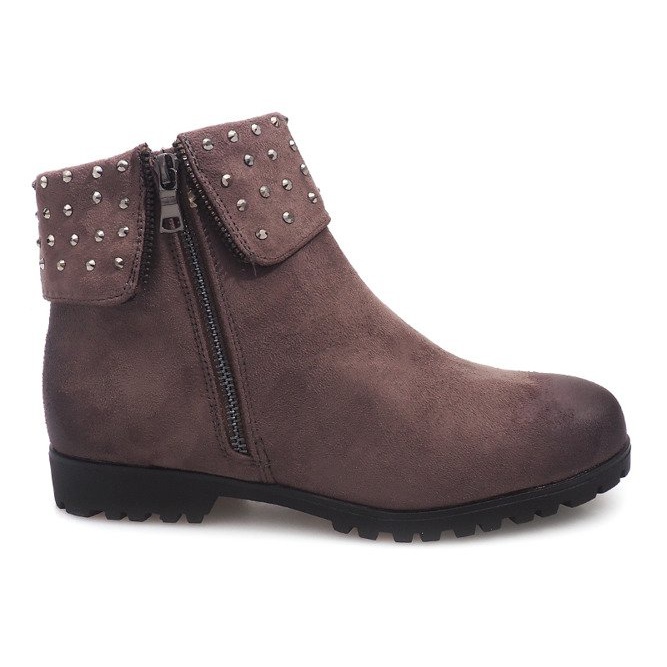 Botas de camurça 6100-PA cinza