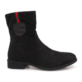 Botas de camurça Jodhpur PT9853 pretas preto