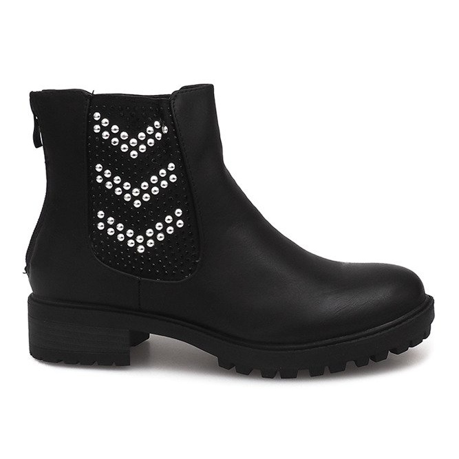 Botas motorizadas com tachas LL98 pretas preto
