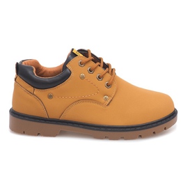 Botas clássicas Brogues JX-20 Camel castanho