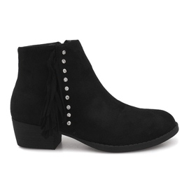 Botas de camurça Jodhpur GF001 Preto Botas de camurça Jodhpur GF001 Preto
