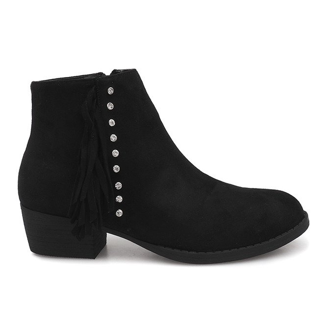 Botas de camurça Jodhpur GF001 Preto