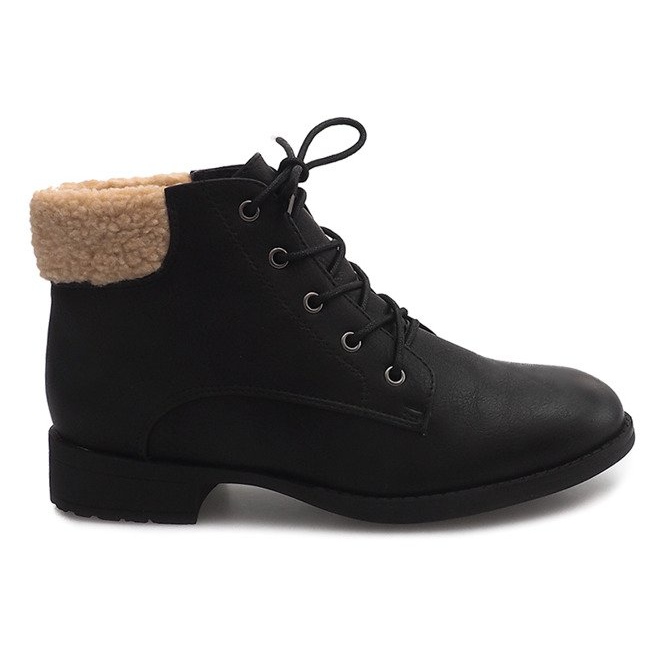 Botas Quentes Botas Jodhpur Pele PD-15 Preta preto