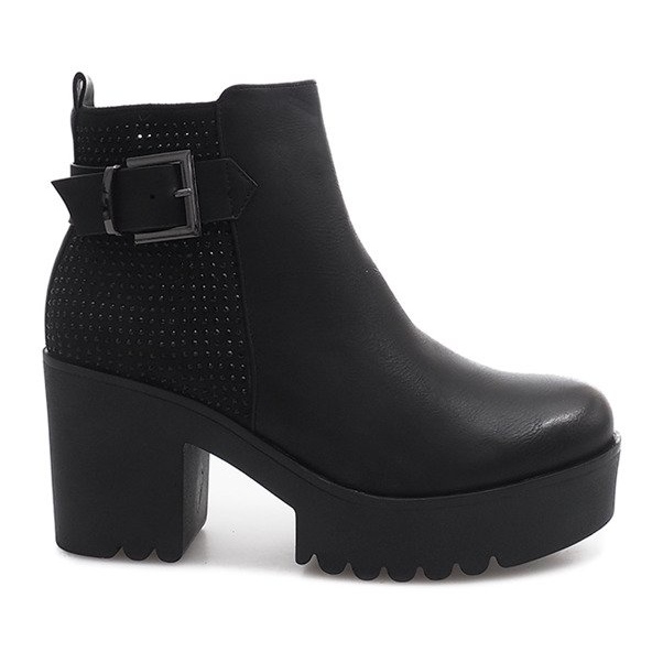 Botas quentes em um poste J2009 preto