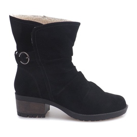 Botas de camurça com pele 1226-PA preta preto Botas de camurça com pele 1226-PA preta preto