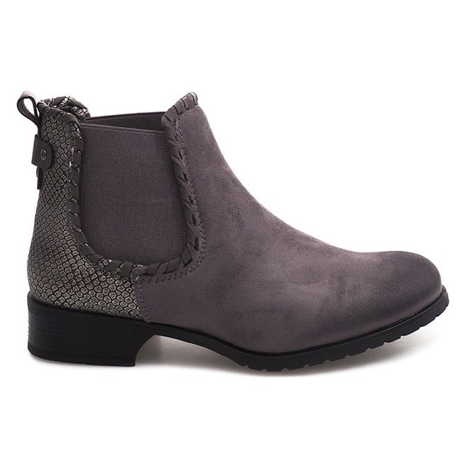 Botas quentes C307 cinza