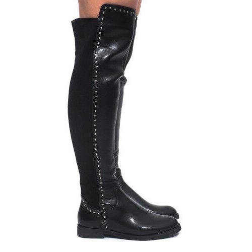 Botas pretas elegantes KSL20 preto