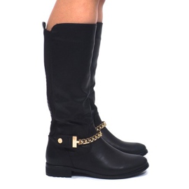 Botas Botas Saszki CD1402 Pretas preto