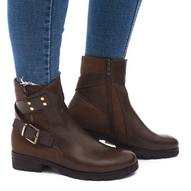 Botas quentes 3108 Camel marrom