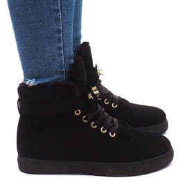 BM Tênis Quente BOK-1122 Preto BM Tênis Quente BOK-1122 Preto