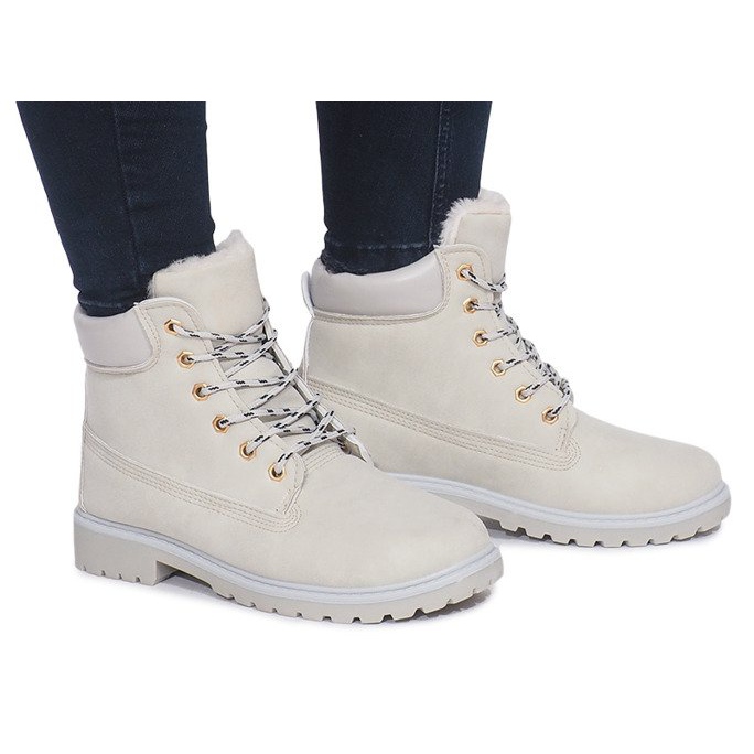 Trappers Timberki isolados DD494-5 Beige bege
