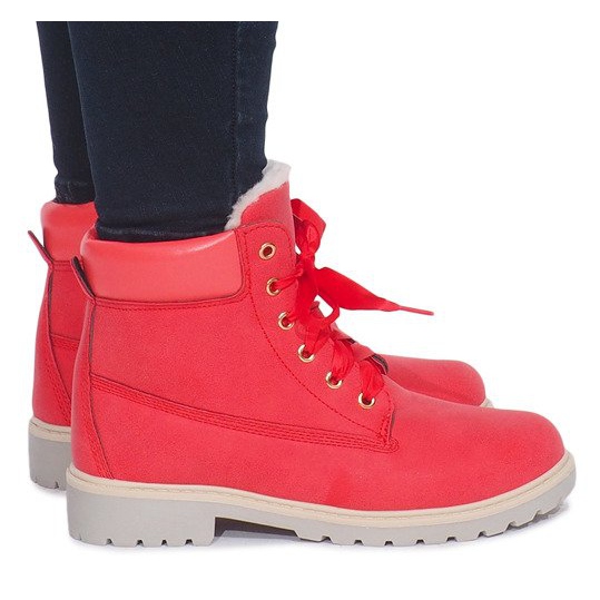 Trappers Timberki isolados TL0127-4 vermelho