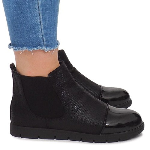 Botas esportivas T1713-1 pretas preto