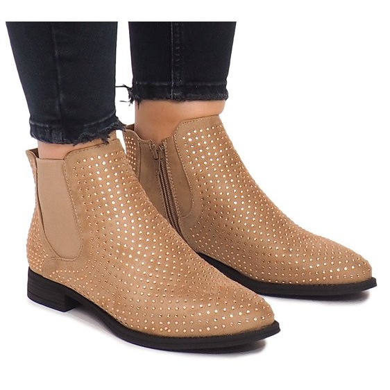 Botas de camurça Jodhpur 1510 Bege